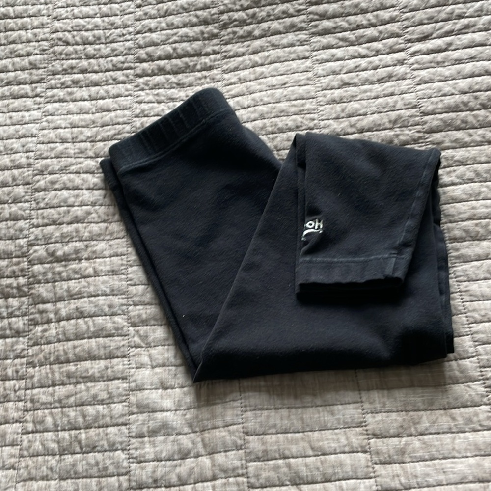 Reebok black crop leggings